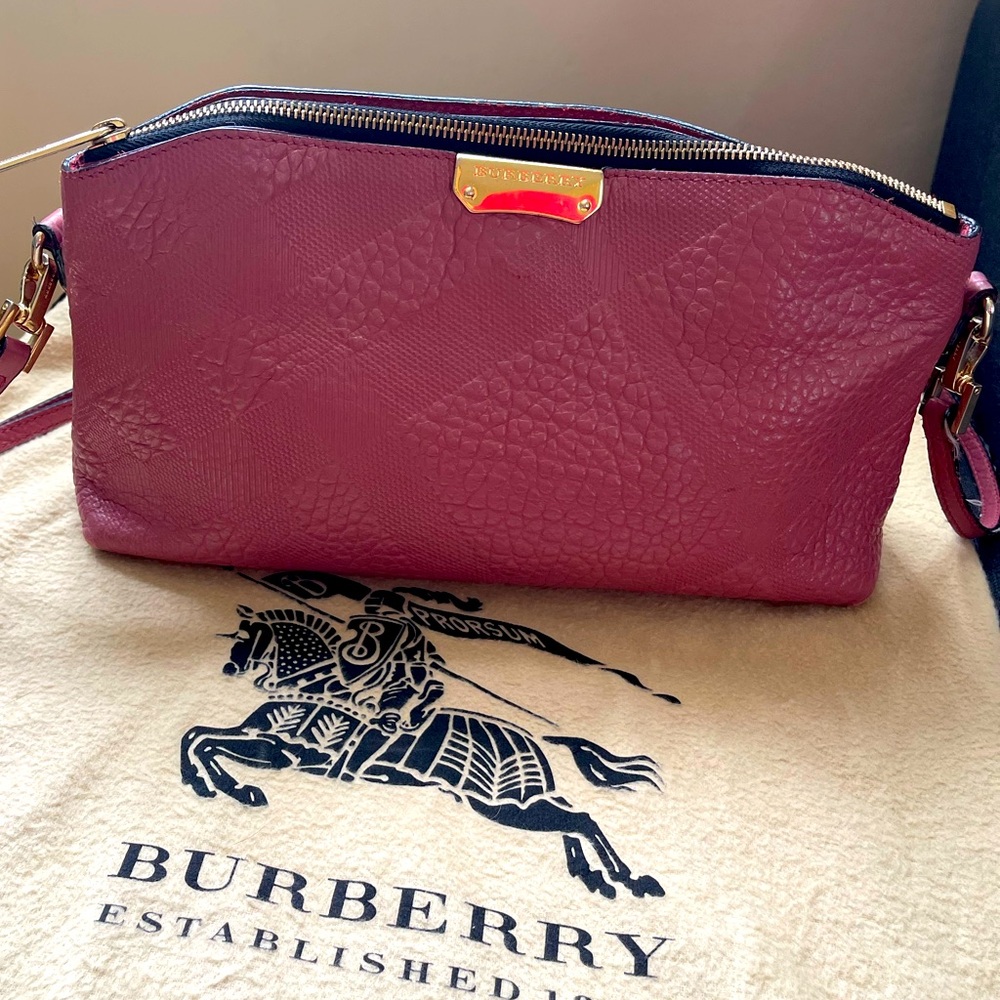 Burberry cross body leather bag